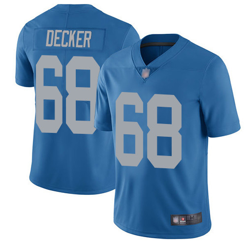 Detroit Lions Limited Blue Men Taylor Decker Alternate Jersey NFL Football 68 Vapor Untouchable